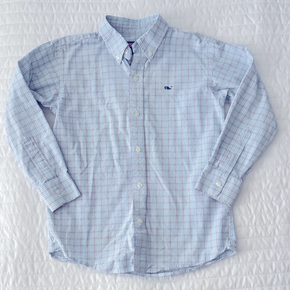 Boy’s Vineyard Vines Plaid Button Down Shirt